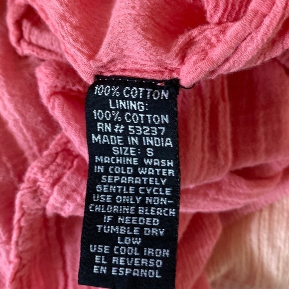 Mlle Gabrielle Cap Sleeve Keyhole Tie Cinched Waist Tiered Peasant Midi Dress - Picture 8 of 8